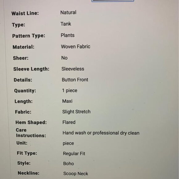 Ladies size XL (12) dandelion print maxi dress - Picture 7 of 11